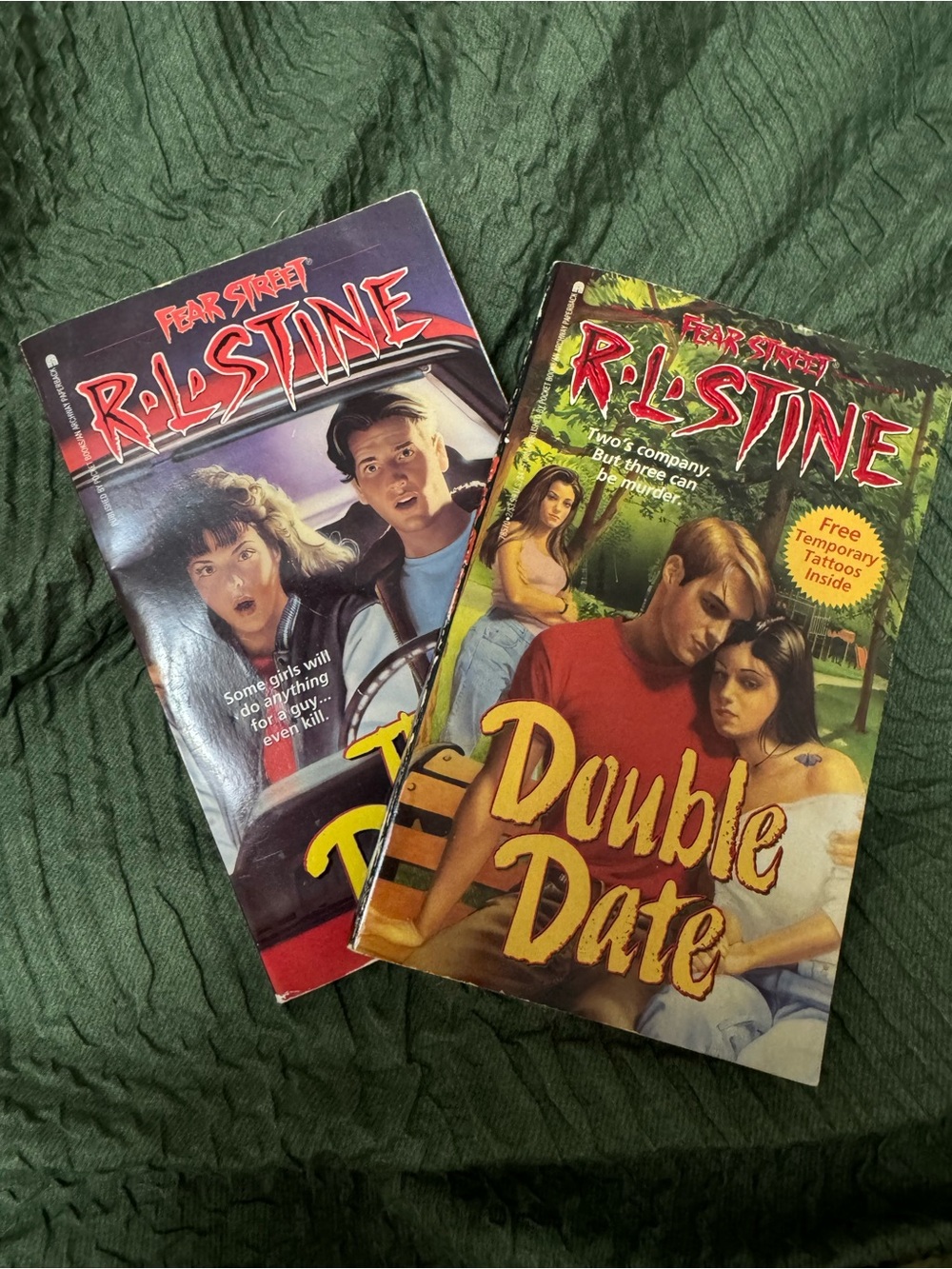 R.L. Stine "Double Date" & “The Dare” Teen Horror Paperbacks Fear Street